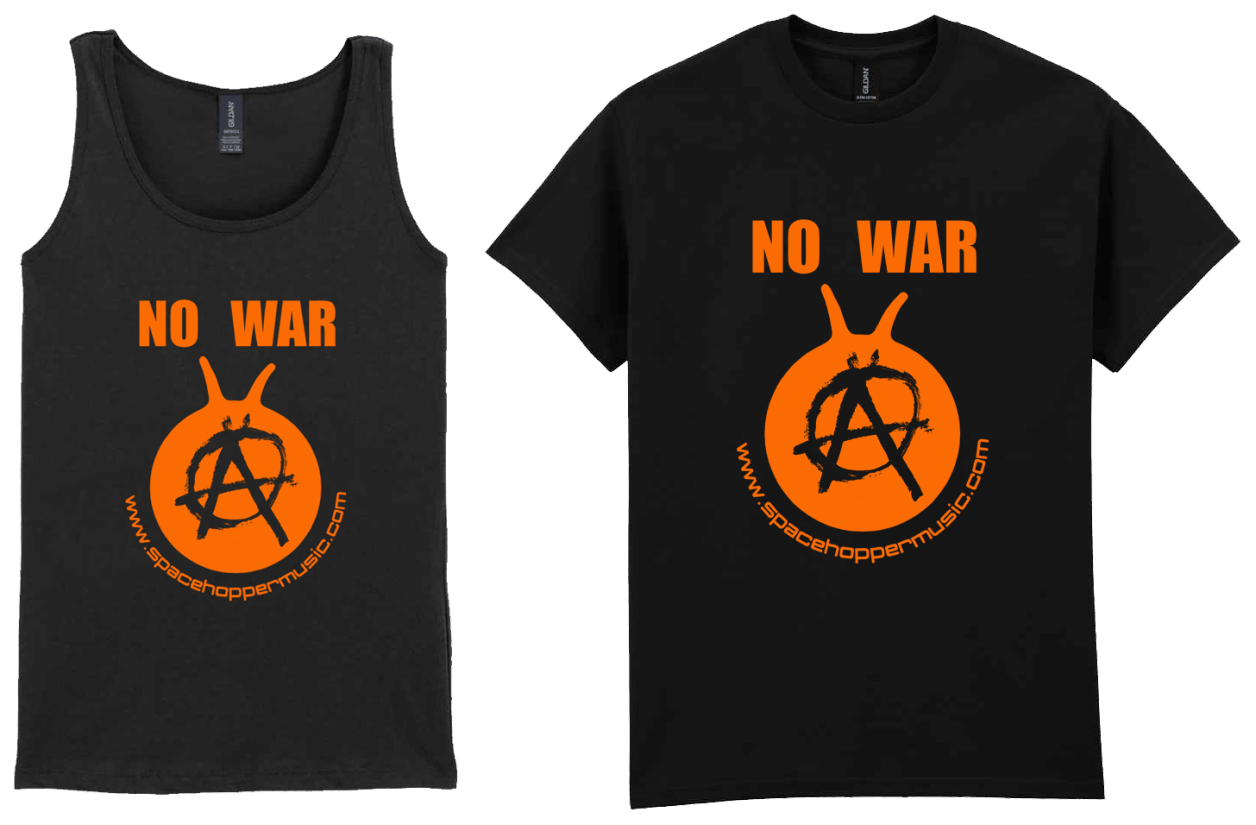 Spacehopper Anarchy NO WAR T-Shirt